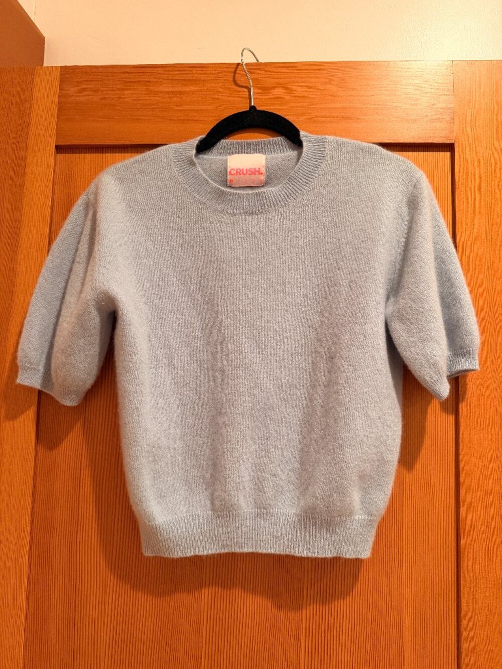 Crush. Short Sleeve Sweater Top - 100% cashmere, small/medium